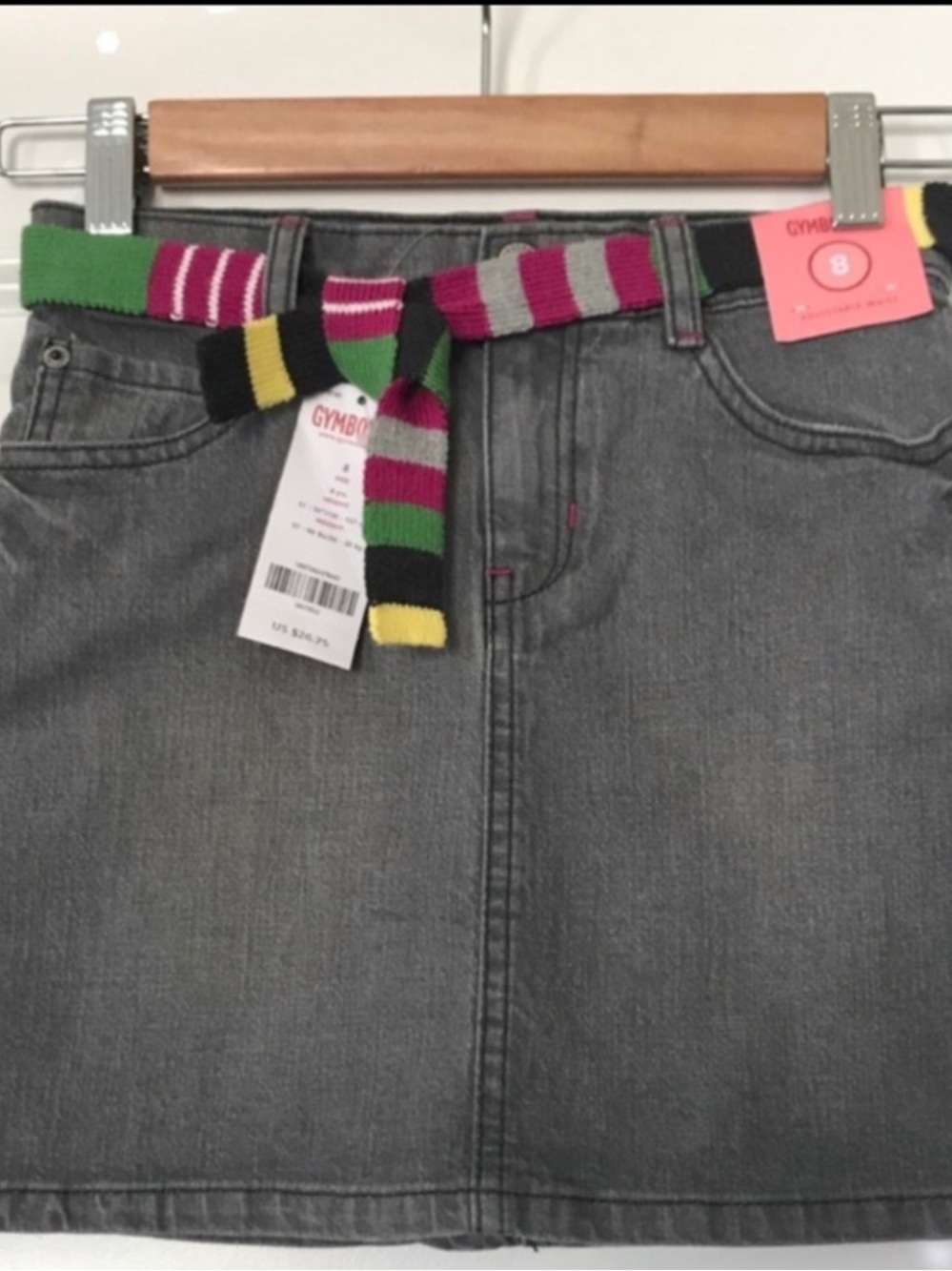 NWT GYMBOREE Denim Skirt w/ Knit Belt